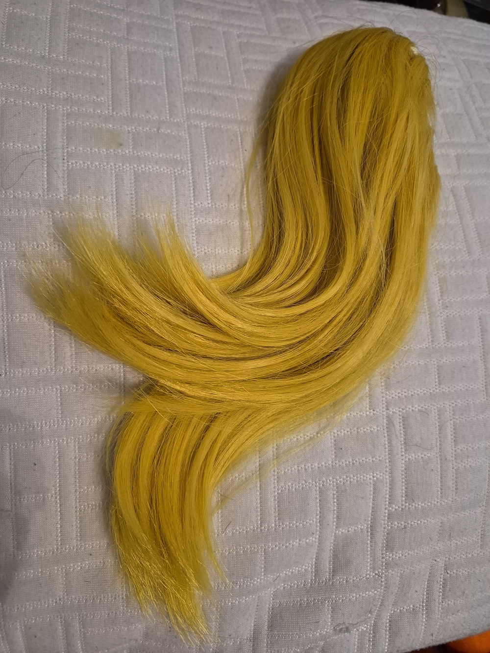 Yellow Hair Extension Claw clip